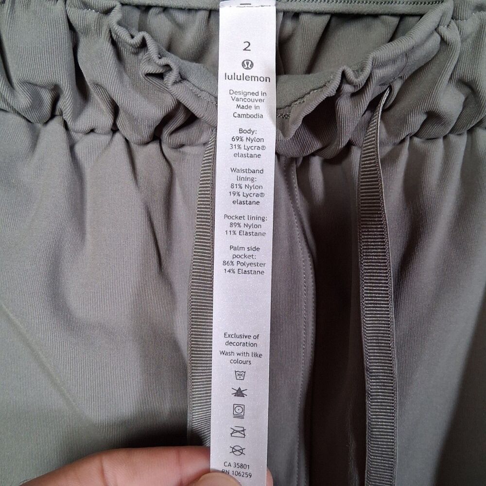 Lululemon Stretch High Rise Jogger Pants Womens Size 2 Inseam 28 - Picture 5 of 6